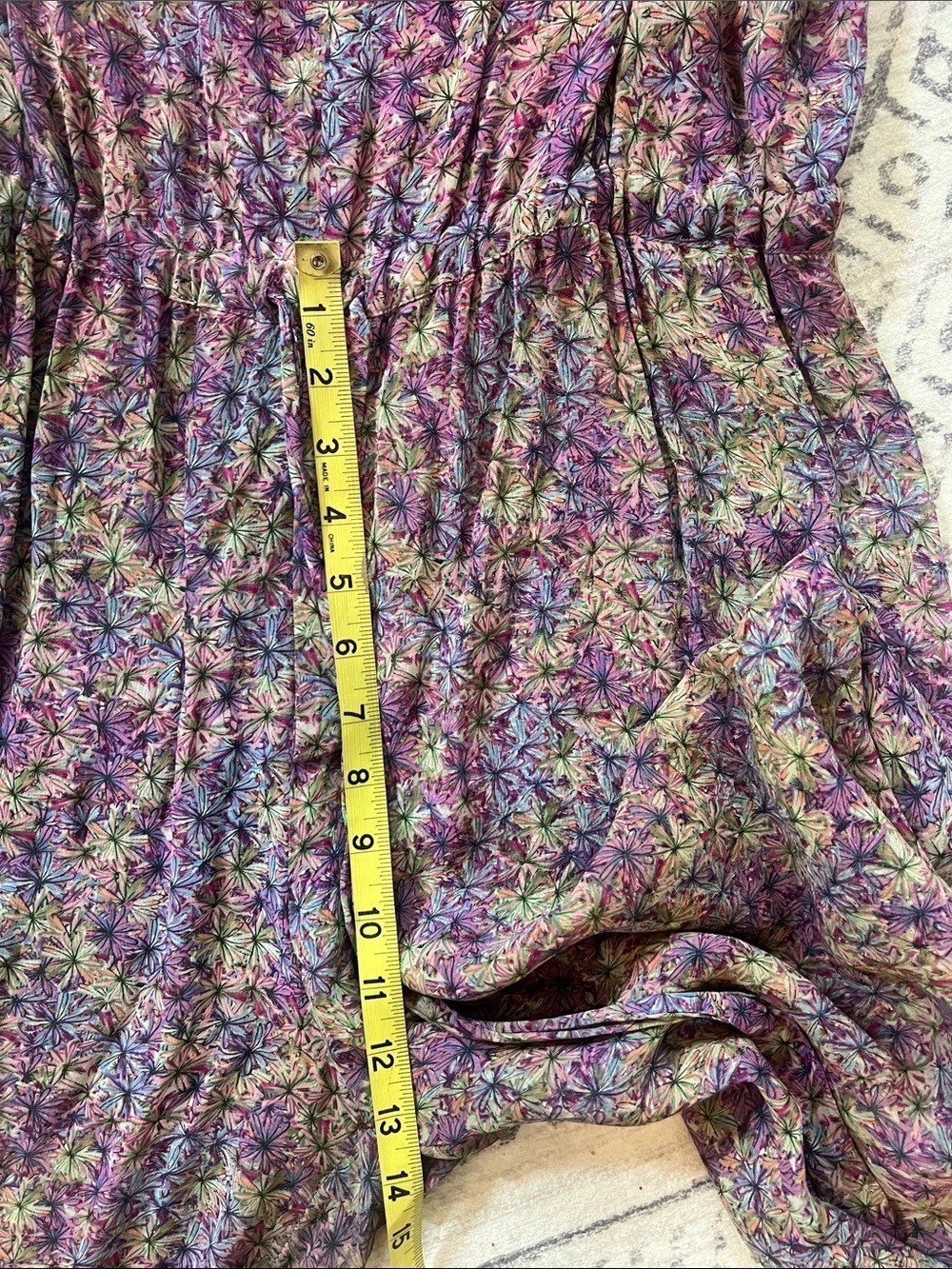 Tigerlily Purple Floral Jumpsuit with Mauve Lining - Picture 8 of 9